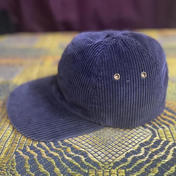 Vintage 80s Fersten Blue Corduroy Baseball Cap - Picture 3 of 5